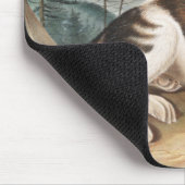 ハレインディアンドッグ（カニスファミリアリス）イラストレーション マウスパッド (コーナー)