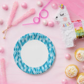 ハレキン冬の模様 ペーパープレート (パーティー)