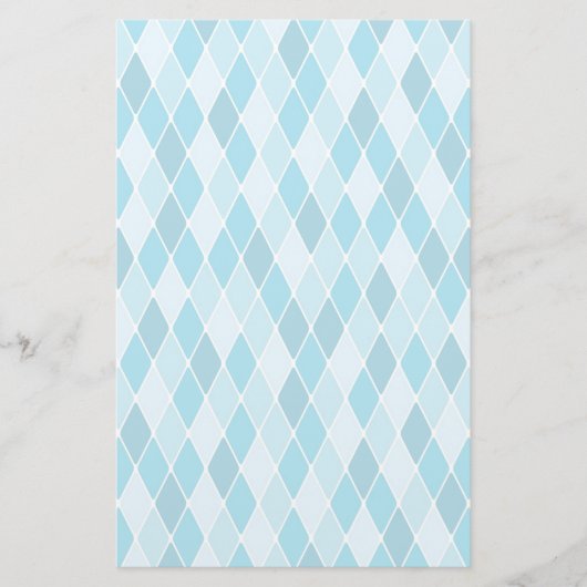 ハレキン冬の模様 便箋 (正面)