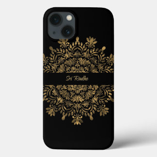 ハレクリシュナアート - シュリーラデー タイポグラフィー iPhone 13ケース