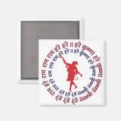 ハレクリシュナフォロワーデヴォーティ踊りトゥキルタン マグネット (正面/裏面)