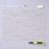 ハレスフィールドバンニーラビットパターンホワイトバイオレット 薄葉紙 (クラフト)