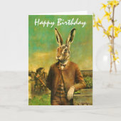 ハレビクトリアン誕生日カード カード (黄色い花)