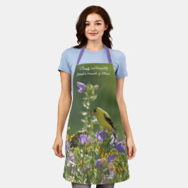 ハレベルの花の金魚 エプロン