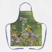 ハレベルの花の金魚 エプロン (正面)