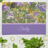 ハレベルの花の金魚 キッチンタオル (折り畳み)