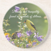 ハレベルの花の金魚 コースター (正面)