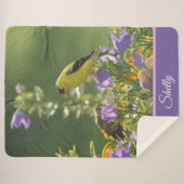 ハレベルの花の金魚 シェルパブランケット (正面(横))