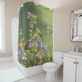 ハレベルの花の金魚 シャワーカーテン