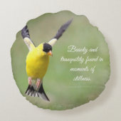 ハレベルの花の金魚 ラウンドクッション (裏面)