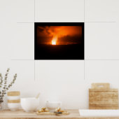 ハレマヌクレーター夜 ポスター (キッチン)