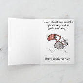 ハレメールの誕生日カード サンキューカード (内部)