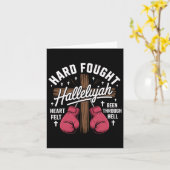 ハレルジャクリスチャンボクシンググローブクロスハートフェルト カード (黄色い花)