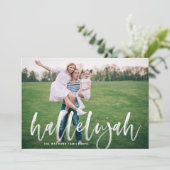 ハレルジャーブラシレタリングオーバーレイクリスマスフォト シーズンカード (スタンド正面)