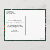 ハレルジャーブラシレタリングフォトオーバーレイクリスマス ポストカード (裏面)