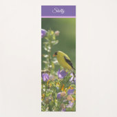 ハレルベル花の上のキアゲハチョウ ヨガマット (正面)