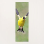 ハレルベル花の上のキアゲハチョウ ヨガマット (裏面)