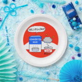 ハレルヤおもしろいマンガ・クリスチャン教会ピクニック ペーパープレート (パーティー)