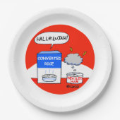 ハレルヤおもしろいマンガ・クリスチャン教会ピクニック ペーパープレート (正面)