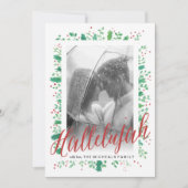 ハレルヤとクリスマス·グリーンズの写真カード シーズンカード (正面)