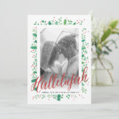 ハレルヤとクリスマス·グリーンズの写真カード シーズンカード (スタンド正面)