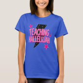 ハレルヤを教えるキリスト教教師 Tシャツ (正面)
