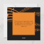 ハレルヤヘエン |カボチャ | Christian Halloween シーズンカード (裏面)