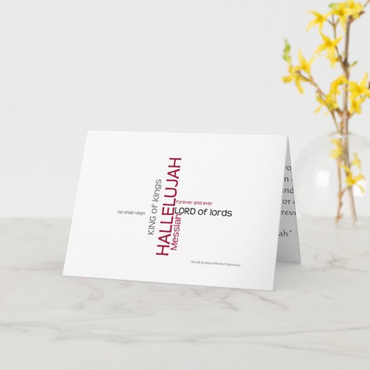 ハレルヤ合唱団 カード (黄色い花)