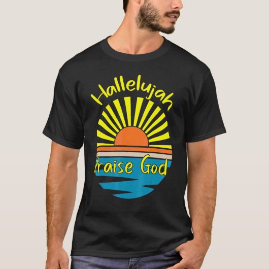 ハレルヤ神を賛美 Tシャツ (正面)