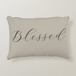 ハレルヤ賛美ミニマルシンプルニュートラルブラック アクセントクッション