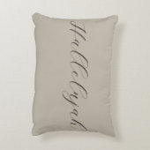 ハレルヤ賛美ミニマルシンプルニュートラルブラック アクセントクッション (裏面(縦))