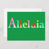 ハレルヤ - イースターと希望のメッセージ ポストカード (正面/裏面)