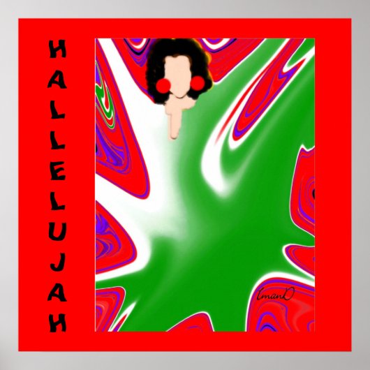 ハレルヤ！キャンバスプリント ポスター (正面)