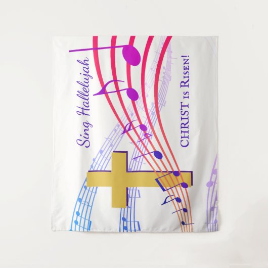 ハレルヤ キリストは復活した イースター タペストリー (正面)