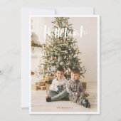 ハレルヤ クリスマス 宗教 フォト カード (正面)