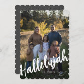 ハレルヤ モダン ホリデー カード (正面/裏面)