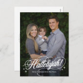 ハレルヤ 宗教的なクリスマスの写真カード ポストカード (正面/裏面)