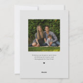 ハレルヤ 宗教的なクリスマス フォト カード (裏面)