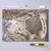 ハレ水色秋神秘的な秋のオラクル 薄葉紙 (クラフト)