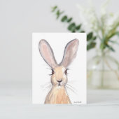 ハレ絵画水色 ポストカード (スタンド正面)