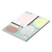 ハレ茶ポットグリーンジャーナル注スクラップブック紙 ノートパッド (回転)