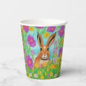 ハレ誕生日パーティー紙カップ、編集可能文字。 紙コップ (裏面)