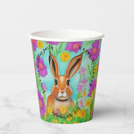 ハレ誕生日パーティー紙カップ、編集可能文字。 紙コップ