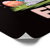 ハレ調達おもしろい – イースターバニーお祝いポスター ポスター (角)