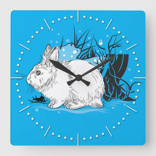 ハレ スクエア壁時計 (正面)