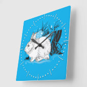 ハレ スクエア壁時計 (傾斜)