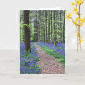 ハレ|ハレ、ベルギーの森林 カード (黄色い花)