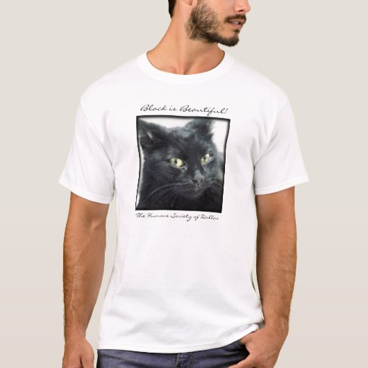 ハレ-黒は美しいTシャツです Tシャツ (正面)