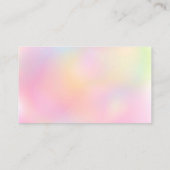 ハロはっきりしたシグラデーションックQrフォトロゴのソーシャルメディア 名刺 (裏面)