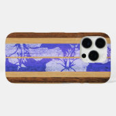 ハロイワサーフボードハワイアンインパープル Case-Mate iPhoneケース (裏面 (横))